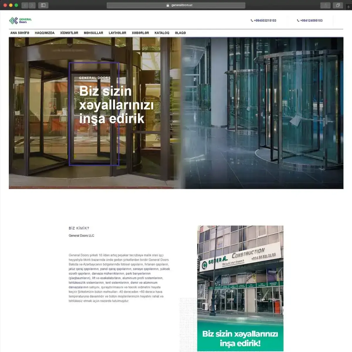 General Doors veb sayt