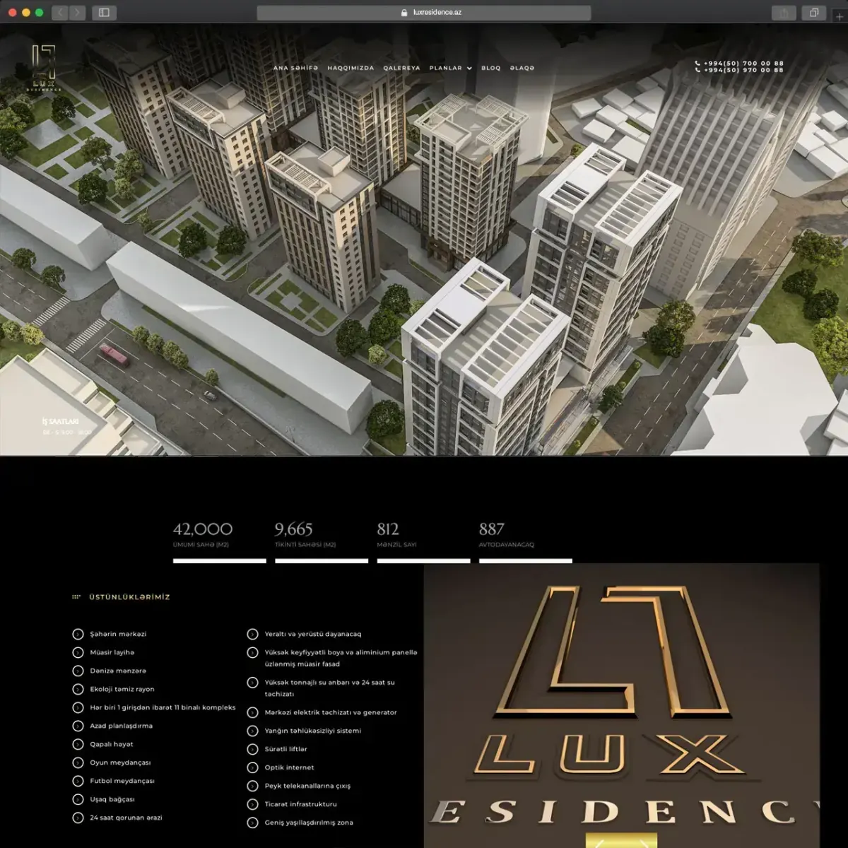 Lux Residence veb sayt
